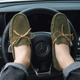 Cowhide Genuine Leather Loafers Driving Casual Leisure Men Moccasin Shoes