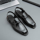 Latest Design Hot Selling Yellow Black Summer Casual Dress Shoes Sandals Durable Comfortable Slip on