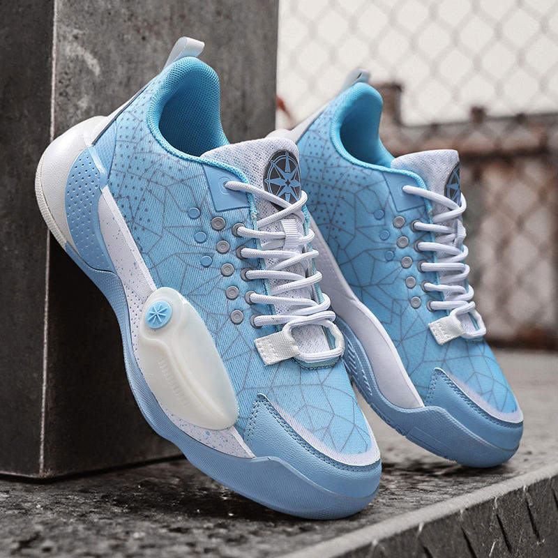 Men Basketball Shoes Breathable Mesh Low Top Non Slip Durable Shock Absorbing Sneakers for Indoor Outdoor Training