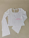 2026 New Arrival Women's Square Neck Flare Sleeve Corset Top with Vertical Seam Detail for Daily Wear