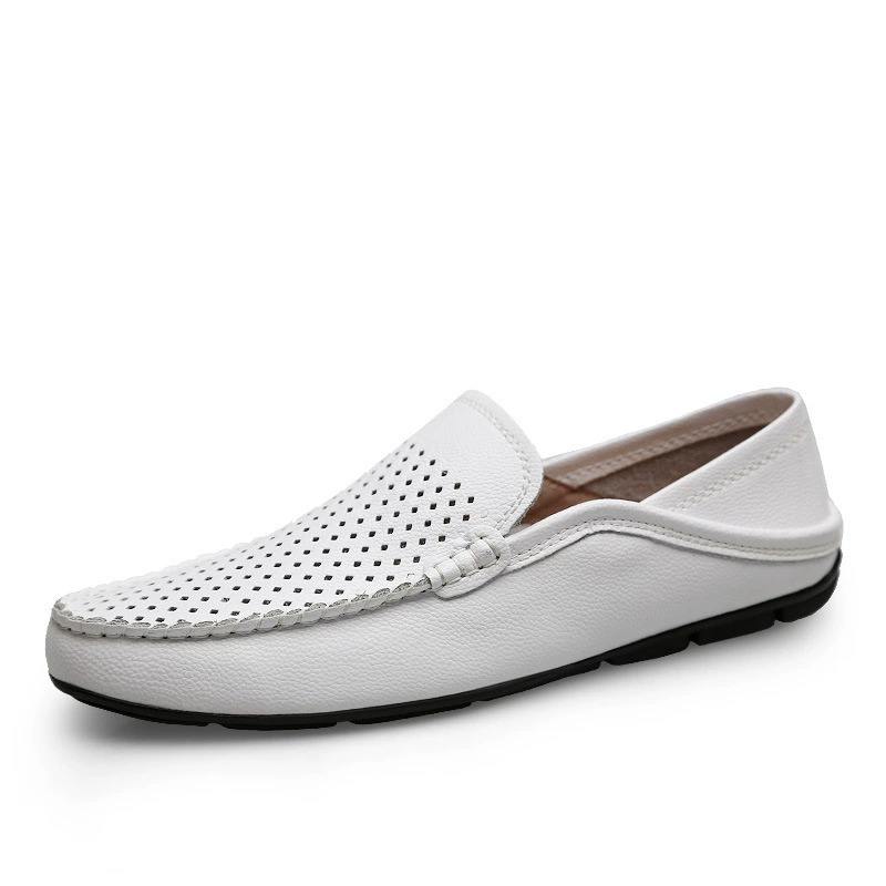 Breathable Handmade Men's Moccasins: Lightweight Genuine Leather Good Quality with Cloud Comfort Tech