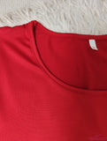 Printed A-line Dress Contrasting Colors Versatile Casual Dresses Popular Plus Size Dress
