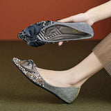 Elegant Wholesale Ladies Flat Dress Shoes- Fashion Low Heel Loafers with Pointed Toes
