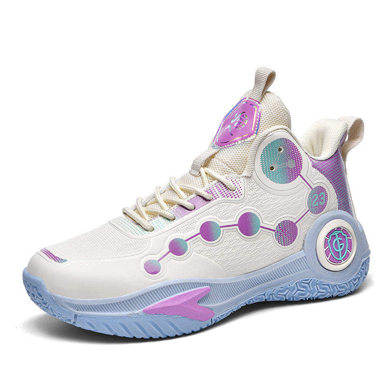 Men High Quality Fashion Cool Kids Sports Sneakers Mesh Breathable Basketball Shoes for Women