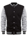 Men's Regular Sleeve Varsity Jackets Supplier Button-Down Baseball Coat Casual Fleece Jacket