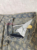 2024 Summer Men's Casual Denim Shorts New Arrival American Loose Straight-Leg Ripped Mid-Waist Half-Length Pants