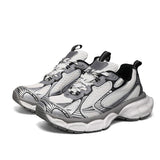 Men Sporty Fashion Sneakers With Reflective Details Ergonomic Design Multi-Layer Support All-Day Comfort for Gym Walking Travel