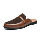 Fashion Design Comfortable Summer Backless Dress Shoes Men Mules Casual Home Slippers