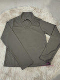 V-neck Long-sleeved Top Classic Long Sleeve Base Shirt Slim-fit Long-sleeved T-shirts