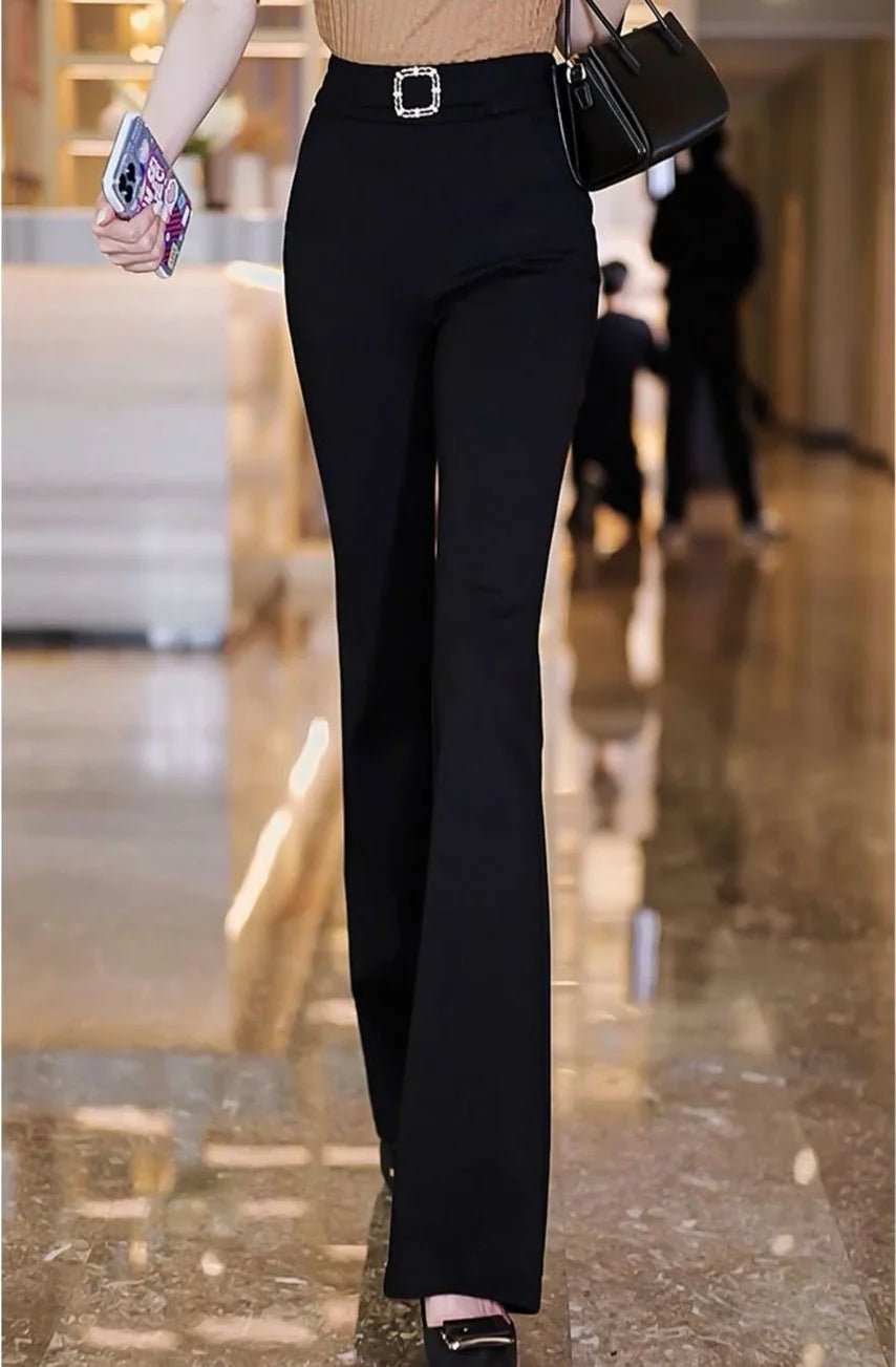Elegant Harem Pants Casual Simple Suit Pants High - waisted Long Pants - Zeprah