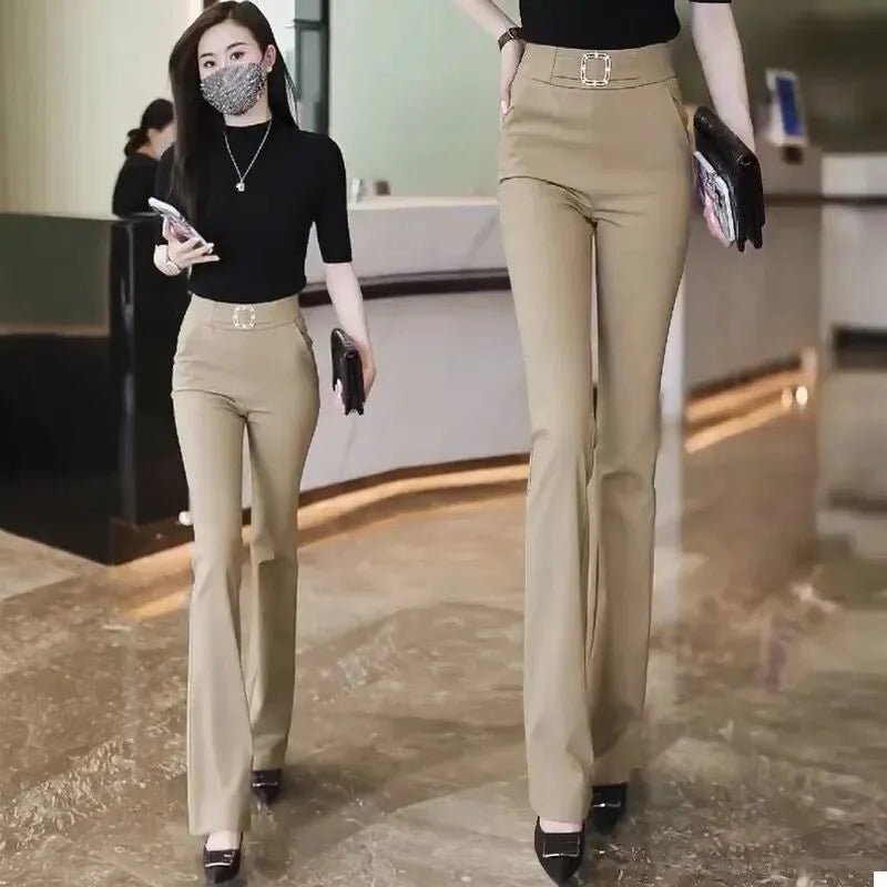 Elegant Harem Pants Casual Simple Suit Pants High - waisted Long Pants - Zeprah