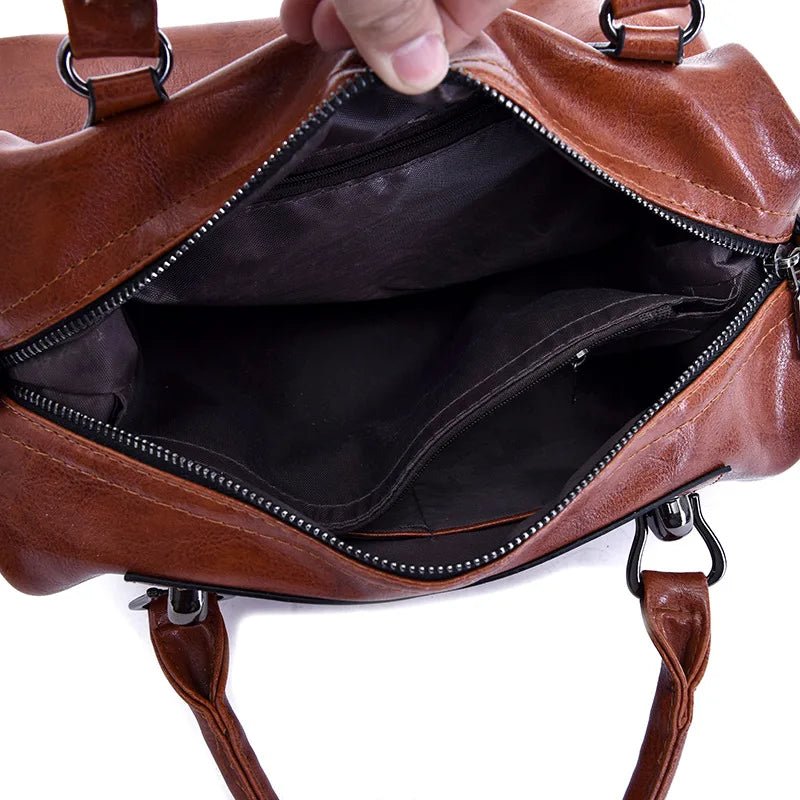 Elegant Trend Women's Tote Handbag Fashionable Ladies Zipper Closure Portable Polyester - Zeprah