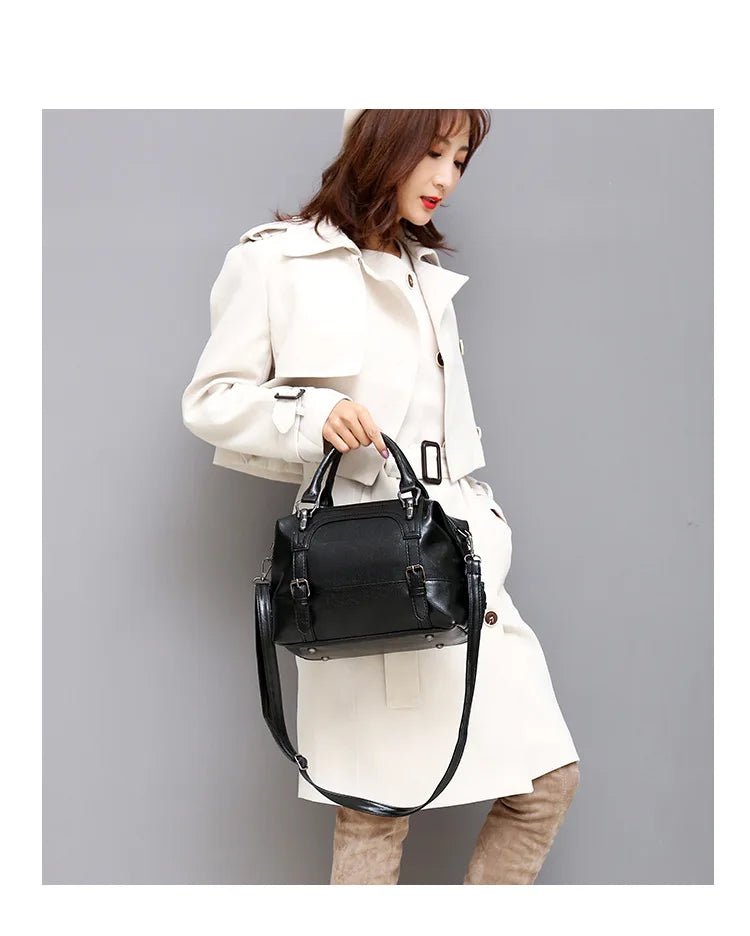 Elegant Trend Women's Tote Handbag Fashionable Ladies Zipper Closure Portable Polyester - Zeprah