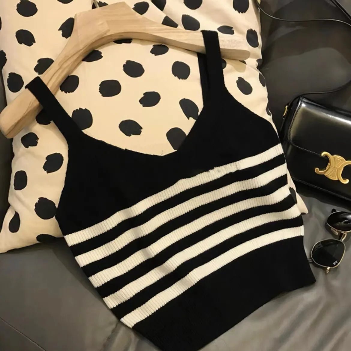 Elegant Women Tank Top Knitted Sleeveless Tops Popular Going Out Tops - Zeprah