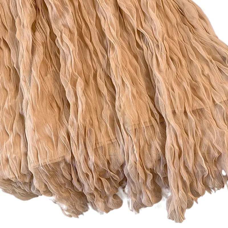 Elegant Women's Mid - length A - Line Skirt | High Waist Slimming Large Swing Design | Vintage Solid Breathable Spandex/Poly Denim Look | All Seasons - Zeprah