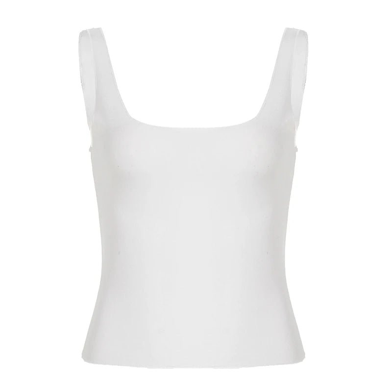 Euro American Style Women's White Short Patchwork Crop Top V - neck Sports Bra Sleeveless Tank Top Breathable Quick Dry - Zeprah