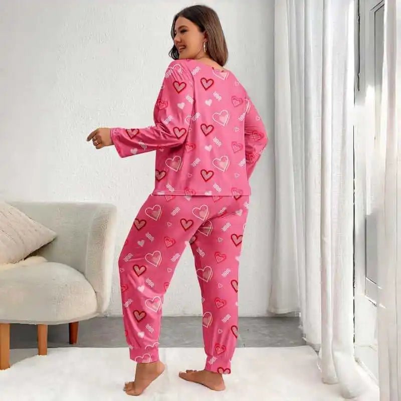 European American Autumn New Style Cotton Stretch Breathable Women's Homewear Long Pants V - neck - Zeprah