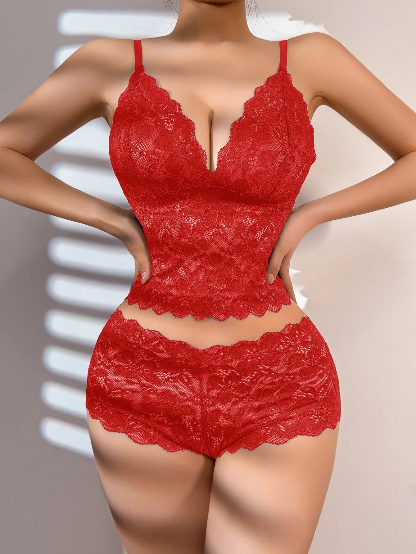 European American Sexy Lace Trim Women's Underwear French Style Wireless Push - Up Firm Breathable Vest Bra - Zeprah