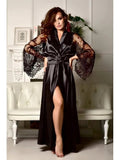 European American Sexy Women's Sleepwear Women's Silk Nightgown Plus Size Nightdress - Zeprah