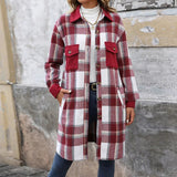 European American Style Autumn Winter Casual Vintage Long Mandarin Collar Poncho Coat - Zeprah