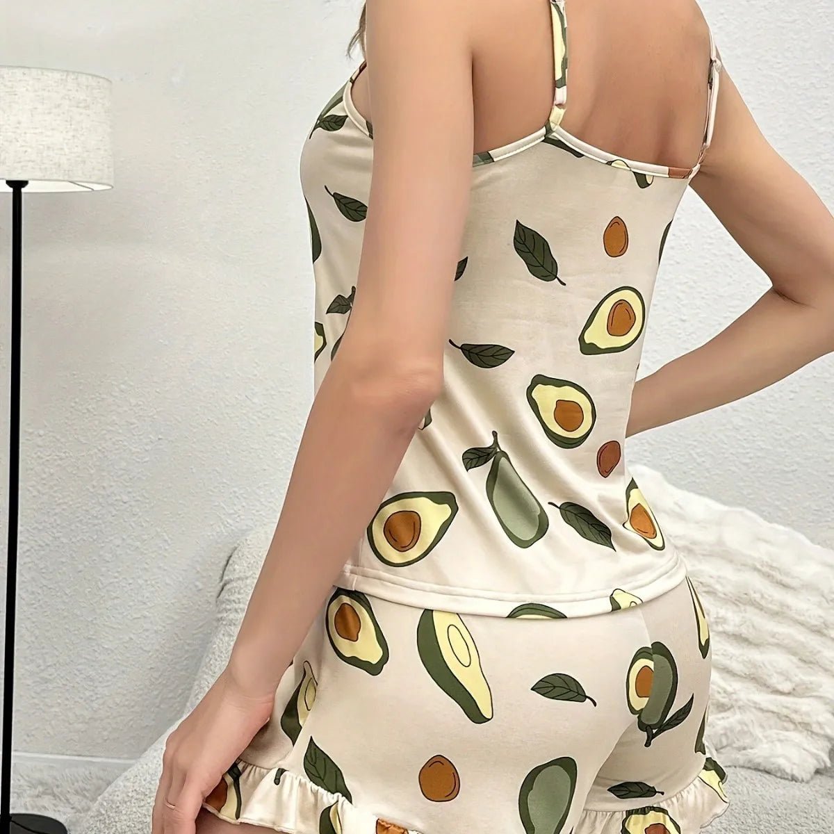 European American Women's Summer Sexy Pajama Set Hot - Selling Camisole Shorts Loungewear - Zeprah