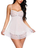 European and American New Style Sexy Breathable Sheer Lace Mesh Camisole Nightdress - Zeprah