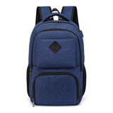 European Market Recycled Polyester School Travel Business Laptop Backpack Unisex Handiness USB Charger Port Waterproof - Zeprah