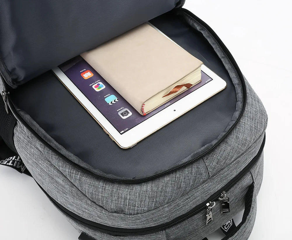 European Market Recycled Polyester School Travel Business Laptop Backpack Unisex Handiness USB Charger Port Waterproof - Zeprah