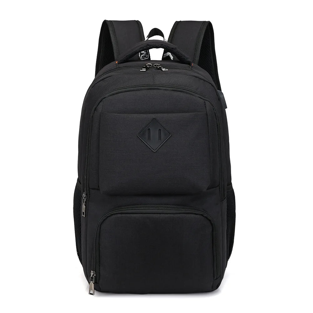 European Market Recycled Polyester School Travel Business Laptop Backpack Unisex Handiness USB Charger Port Waterproof - Zeprah