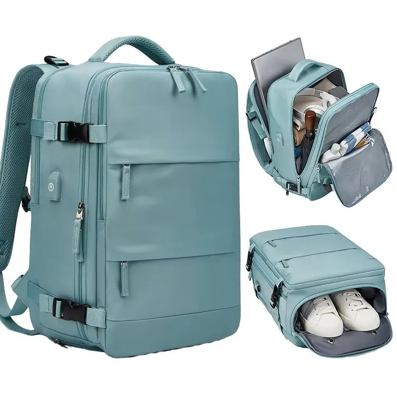 Extra Large Capacity Travel Laptop Backpack Multi - function Luggage Bag With Usb Charging Daily Life Waterproof Student Schoolbag - Zeprah