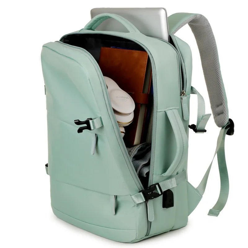 Extra Large Capacity Travel Laptop Backpack Multi - function Luggage Bag With Usb Charging Daily Life Waterproof Student Schoolbag - Zeprah