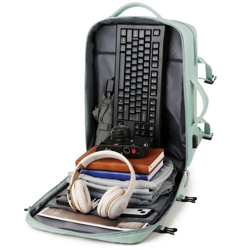 Extra Large Capacity Travel Laptop Backpack Multi - function Luggage Bag With Usb Charging Daily Life Waterproof Student Schoolbag - Zeprah