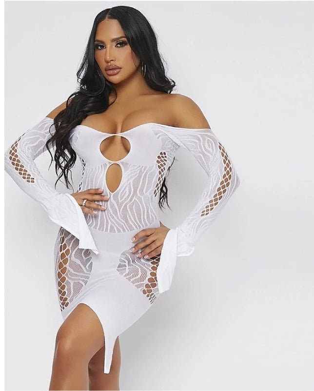 extreme Sexy Lingerie With Long Sleeves Transparent Bodystocking Lingerie - Zeprah