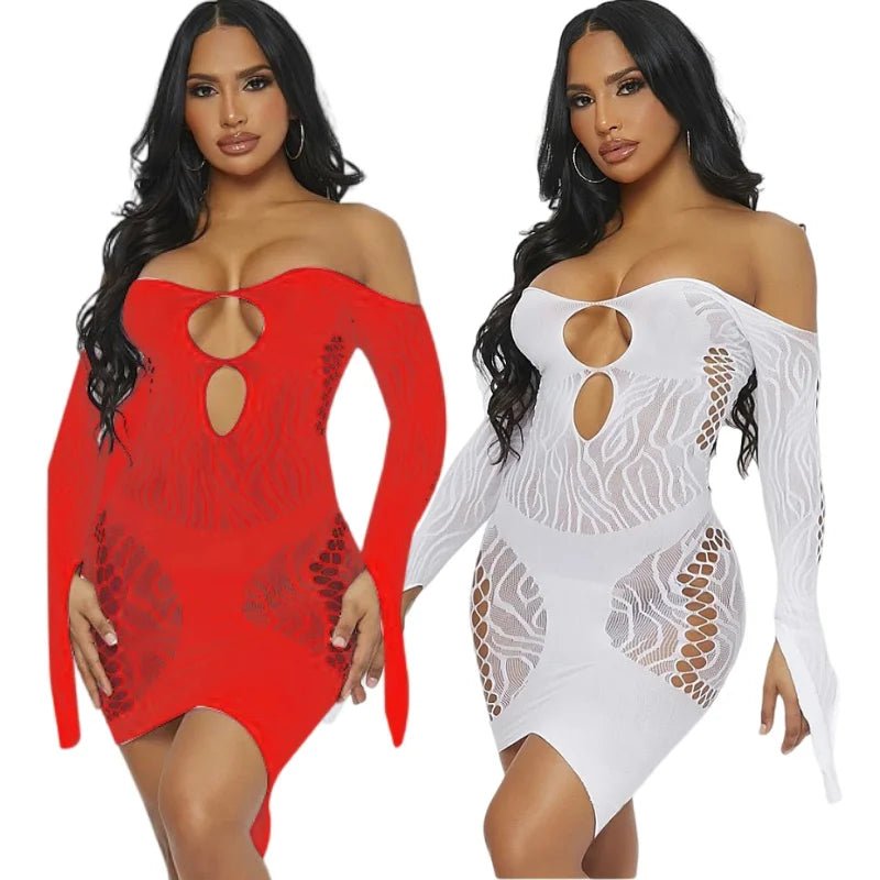 extreme Sexy Lingerie With Long Sleeves Transparent Bodystocking Lingerie - Zeprah
