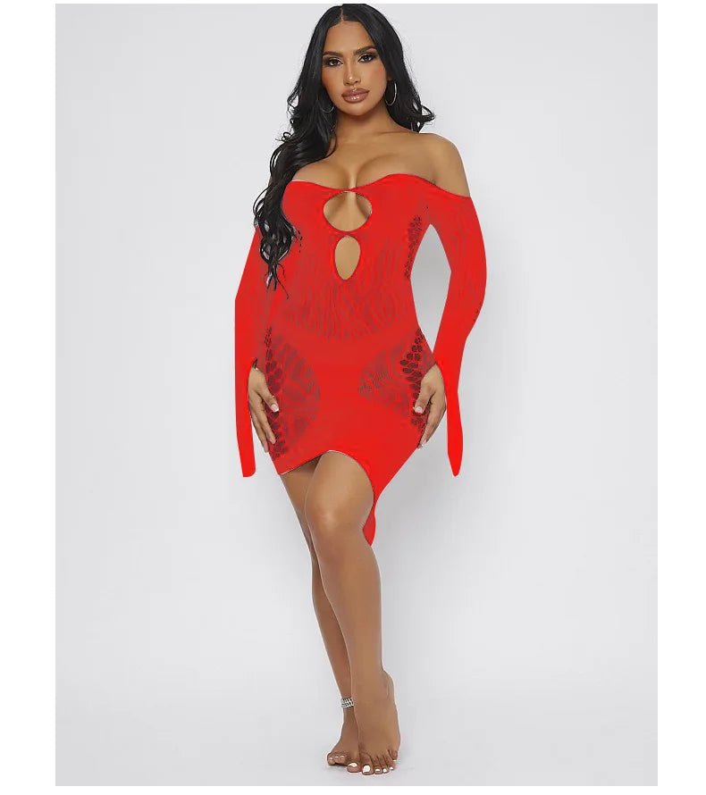 extreme Sexy Lingerie With Long Sleeves Transparent Bodystocking Lingerie - Zeprah