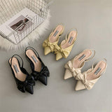 Chic European Summer Flat Sandals for Women - Silk/PU Slippers