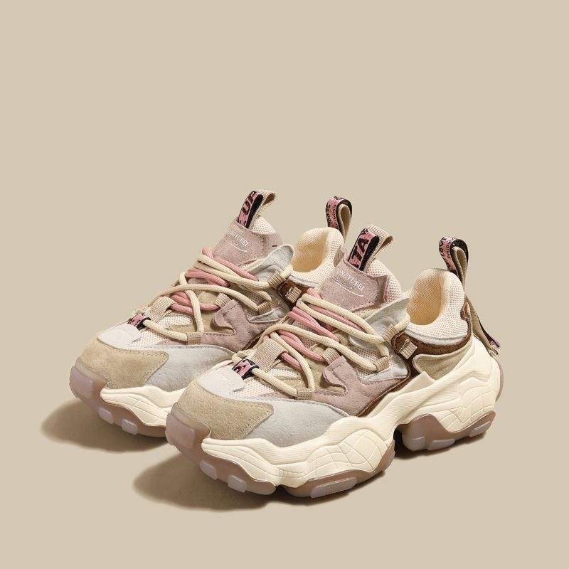 Chaussures De Style Marche New Thick Sole Platform Casual Running Shoe Chunky Women Sneakers