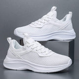 Mens Casual Walking Mesh Athletic Trainers Cushioned Responsive Midsole Flexible Running Shoes
