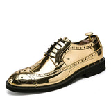 Derby Shoes for Men Formal Business Men Formal Dress Shoes Full Brogues Wing Tips Men Shoes