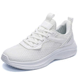 Mens Casual Walking Mesh Athletic Trainers Cushioned Responsive Midsole Flexible Running Shoes