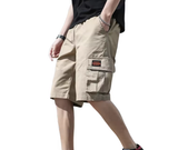 Men's Summer Loose-Fit Elastic Waist 5-Inch Sports Shorts Casual Trendy Outerwear Shorts