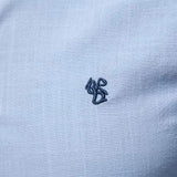 Men's Fashion Solid Color Long Sleeve Shirt, Stand Collar Minimalist Breathable Cotton Shirt