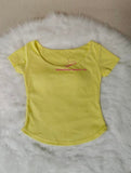 U Neck T-shirt Plain New Design Short Sleeve T-shirt Slimming Women's Clothing