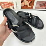 Casual Women's Platform Sandals with Thick Sole and Flat Heel