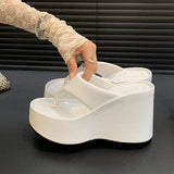 Trendy Wholesale Platform Sandals: Casual Wedge Flip Flops for Fashionable Ladies