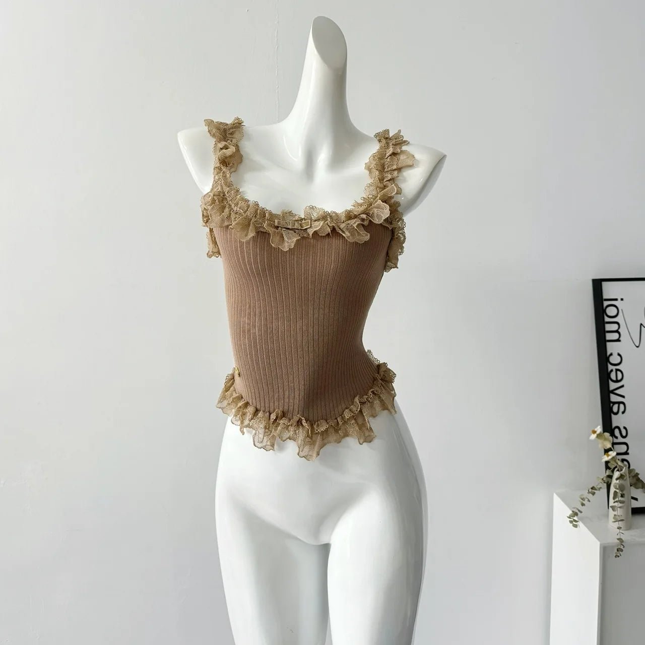 Factory Sale Full Coverage Perfect Comfortable Vest Top Crop Tops for Women Lace Camisole - Zeprah