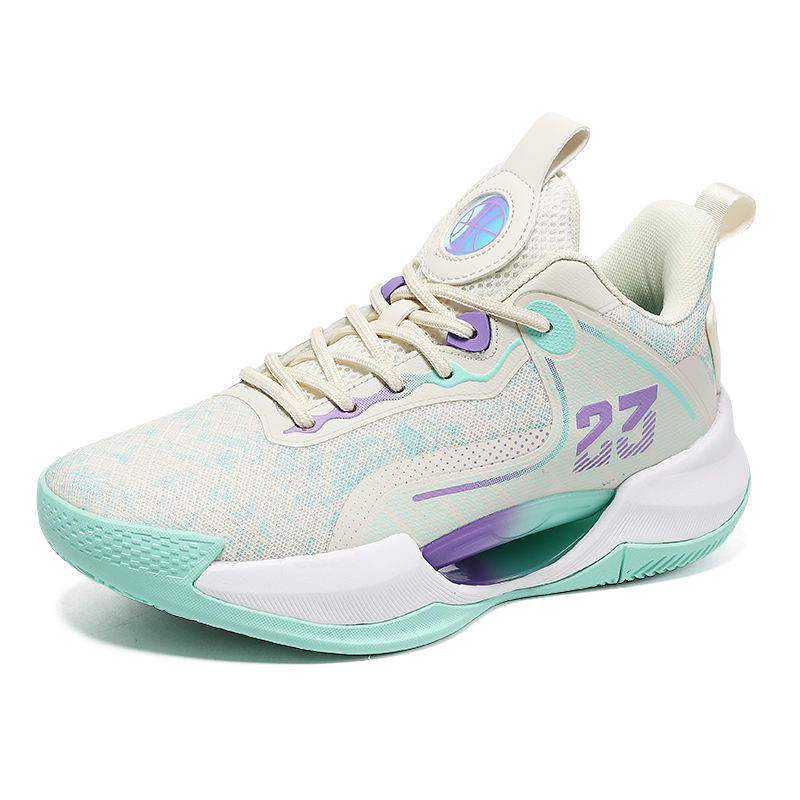 Premium Breathable Mesh Upper Sports Sneakers Responsive EVA Midsole Hollowed Sole High Traction Outsole Basketball Shoes