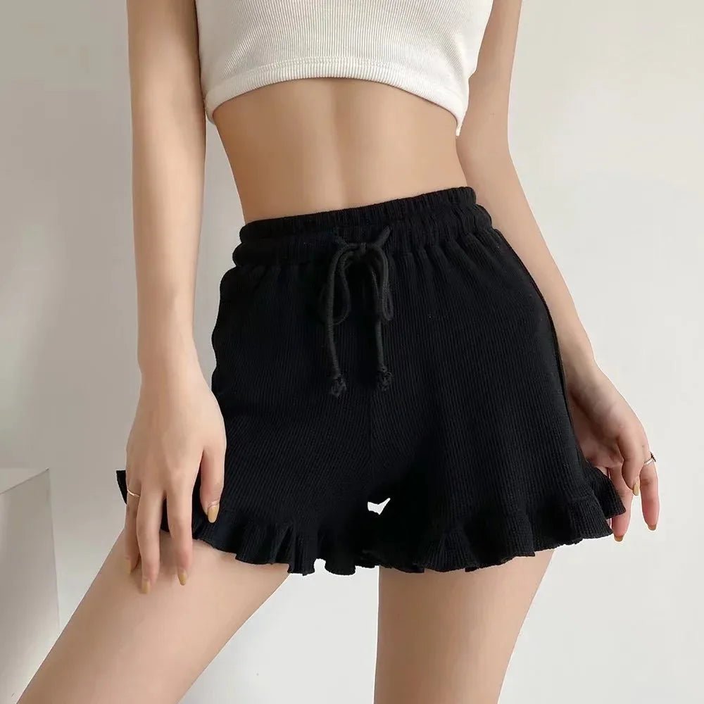 Fashion 2024 Waffle Summer Shorts New Elastic Waist Sports Shorts - Zeprah