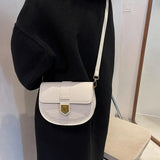 Fashion Acrylic Chain Messenger Shoulder Bag Womens Bags Design Stone Saddle Handbags - Zeprah