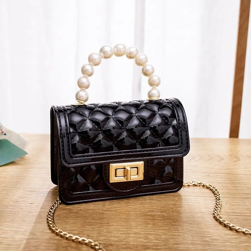 Fashion Candy Color Kid Handbag Single Shoulder Bag Crossbody Cute Mini Clear Jelly Purse - Zeprah